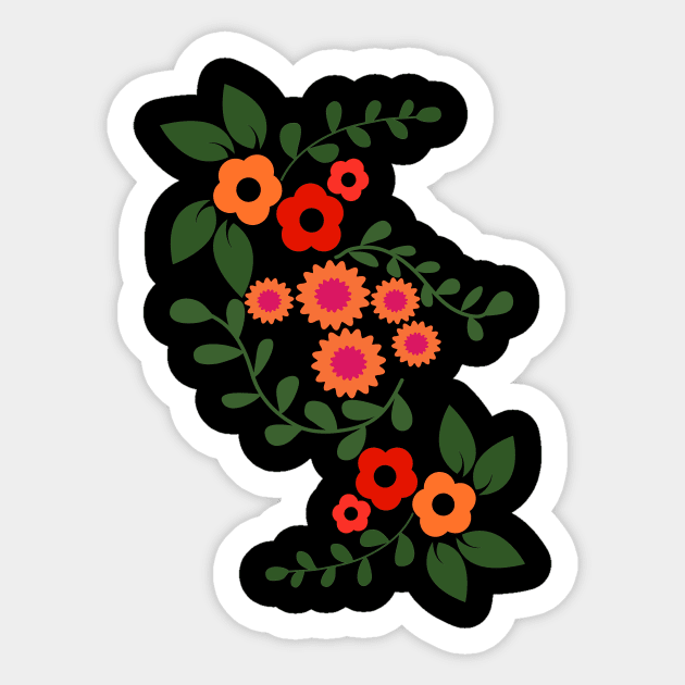 Flower Power! Sticker by be yourself. design